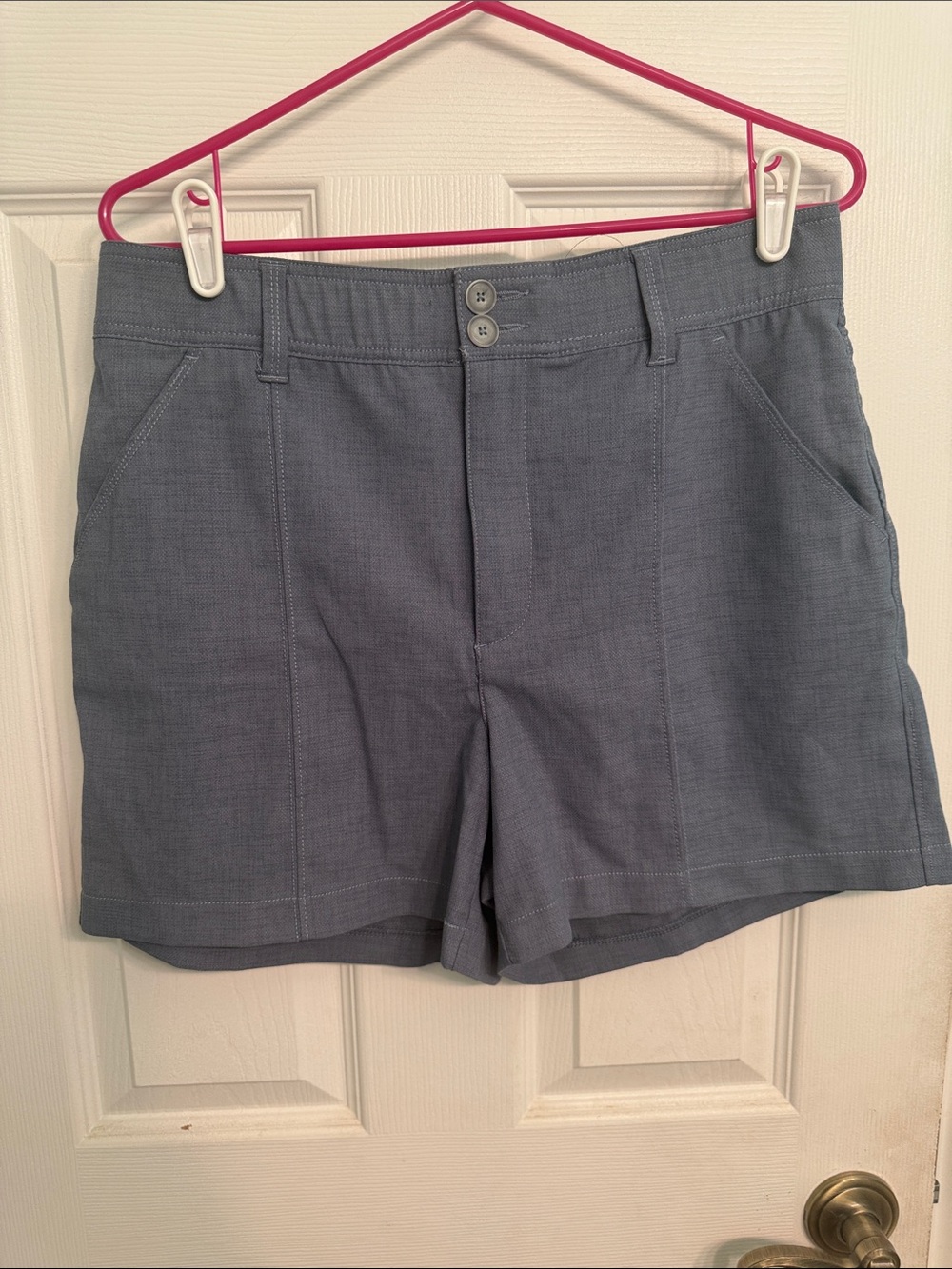 Democracy Slate Blue Bermuda Shorts
